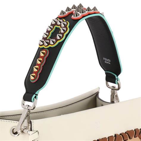 fendi black handbag strap|fendi shoulder strap outlet.